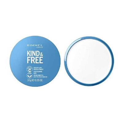 Afbeelding van 1+1 gratis: Rimmel KIND &amp; FREE Vegan Pressed Powder 01 Translucent