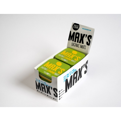 Afbeelding van Max&#039;s Organic Mints Menthol 8 x 35 gram