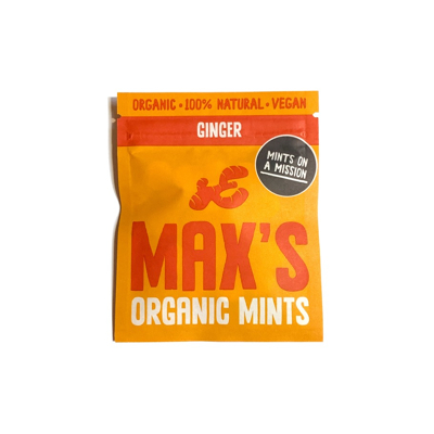 Afbeelding van Max&#039;s Organics Ginger Mints 17GR