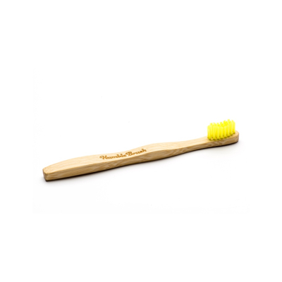 Afbeelding van Tandenborstel bamboe kind Geel