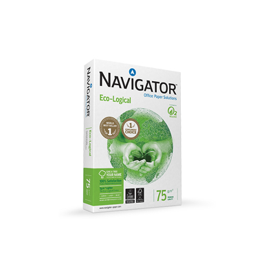Afbeelding van Navigator Eco logical Printpapier Ft A4, 75 G, Pak Van 500 Vel Wit A4