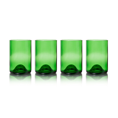 Afbeelding van Rebottled Glazen 4 pack Green