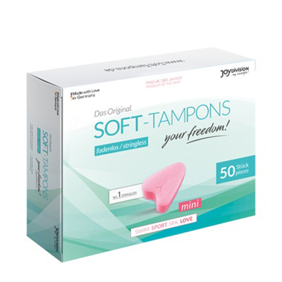 Image de Éponges Menstruelles Soft Tampons Mini Boîte de 50