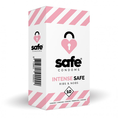 Afbeelding van SAFE Condooms Ribbels &amp; Noppen 10 Stuks