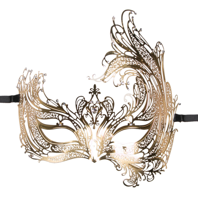 Afbeelding van Gouden Open Venetiaans Masker
