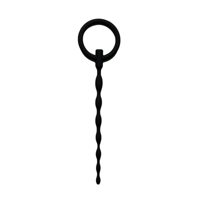 Abbildung von Penis plug Mit Ring Aus Silikon Schwarz