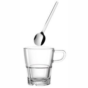 Afbeelding van Latte Macchiato Glas Leonardo Senso Cups Spoons (6 delig)