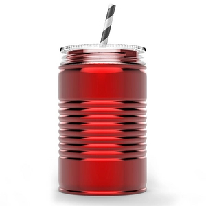 Afbeelding van Drinkbeker Asobu Mason Jar I can Rood 540 ml
