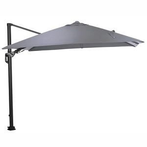 Afbeelding van Garden Impressions Hawaii Lumen parasol 300x300 carbon black/ licht grijs Majorr