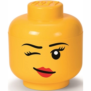 Afbeelding van Opbergbox LEGO Hoofd Whinky Groot Geel