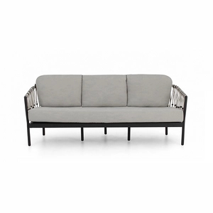 Afbeelding van Loungebank Applebee Menton Lounge Sofa 194 Aluminium Black Silk