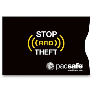 Afbeelding van PacSafe RFIDsleeve 25 Kaartbeschermer Zwart Moneybelts &amp; Documenttasjes