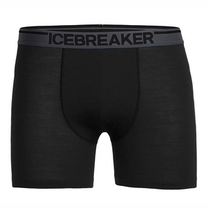 Afbeelding van Ondergoed Icebreaker Men Anatomica Boxers Black XS