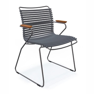 Afbeelding van Tuinstoel Houe Click Dining Chair Armrests Dark Grey