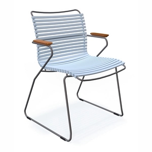 Afbeelding van Tuinstoel Houe Click Dining Chair Armrests Dusty Light Blue