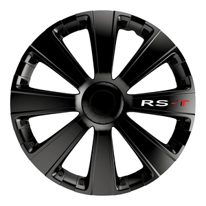 Afbeelding van Wieldoppenset Carpoint RS T Black 15 inch