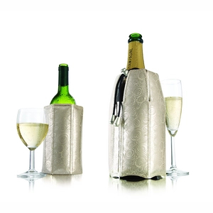 Afbeelding van Vacu Vin Wijn en Champagnekoeler Active Coolers Sleeve Platinum 2 Stuks
