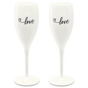 Afbeelding van Champagneglas Koziol Superglas Cheers No. 1 Love Edition (Set van 2)