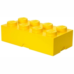 Afbeelding van Opbergbox Lego Brick 8 Geel
