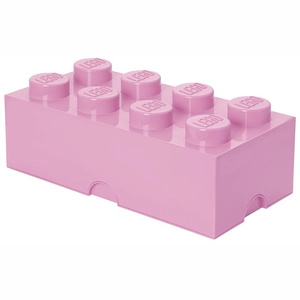 Afbeelding van Opbergbox Lego Brick 8 Lichtroze