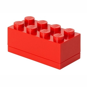 Afbeelding van Opbergbox Lego Mini Brick 8 Rood
