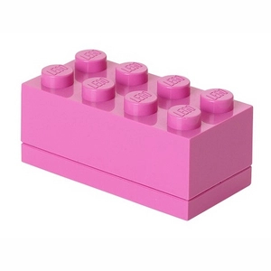 Afbeelding van Opbergbox Lego Mini Brick 8 Roze