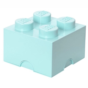 Afbeelding van Opbergbox Lego Brick 4 Blauw Aqua