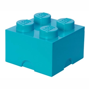 Afbeelding van Opbergbox Lego Brick 4 Blauw Azur