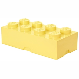 Afbeelding van Opbergbox Lego Brick 8 Pastelgeel