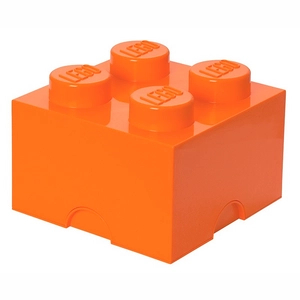 Afbeelding van Opbergbox Lego Brick 4 Oranje