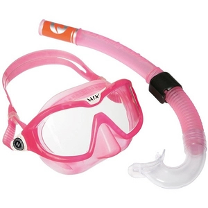 Afbeelding van Snorkelset Aqua Lung Sport Mix Clear Lens + Snorkel Pink