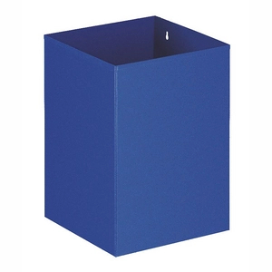 Afbeelding van Papierbak vierkant 21ltr metaal blauw