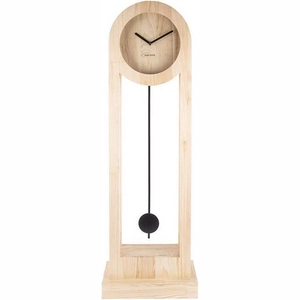 Afbeelding van Klok Karlsson Floor Clock Lena Pendulum Pine Wood 100 x 30 cm