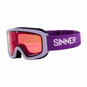 Afbeelding van Skibril Sinner Kids Duck Mountain Matte Light Purple Double Full Pink Mirror