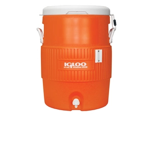 Afbeelding van Drankdispenser Igloo 10 Gallon Seat Top Cup Dispenser Orange White