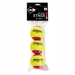 Afbeelding van Tennisbal Dunlop Stage 3 Red (3 Polybag) 2020