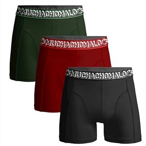 Afbeelding van 3 x Muchachomalo Boxershort green/red/grey maat S