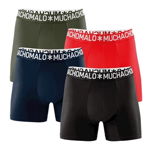 Afbeelding van Muchachomalo Boxershorts 4 Pack 07 maat XL met Body fit Pasvorm Katoen Suitable Herenkleding