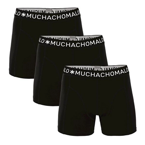Afbeelding van Boxershort Muchachomalo Boys Solid Black (3 Delig) Maat 146 / 152