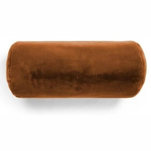 Afbeelding van Neckroll Essenza Furry Leather brown (22 x 50 cm)