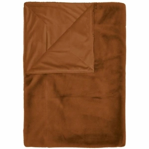 Afbeelding van Essenza Furry Plaid 150 x 200 Leather brown