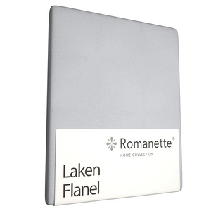 Afbeelding van Laken Romanette Lichtgrijs (Flanel) 240 x 260 cm (Lits jumeaux)
