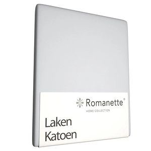 Afbeelding van Laken Romanette Lichtgrijs (Katoen) 150 x 250 cm (1 persoons)