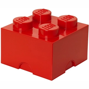 Afbeelding van Opbergbox Lego Brick 4 Rood