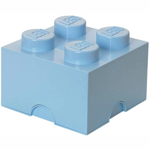 Afbeelding van Opbergbox Lego Brick 4 Licht Blauw