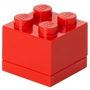 Afbeelding van Opbergbox Lego Mini Brick 4 Rood