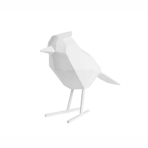 Afbeelding van Standbeeld vogel groot polyresin mat wit