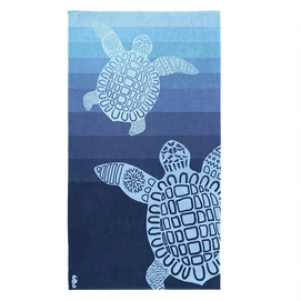 Afbeelding van Strandlaken Seahorse Turtle Blue