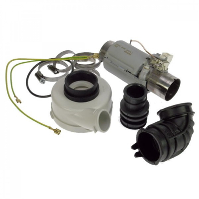 Image of whirlpool Indesit 481010518499 flow through element dishwasher C00311128 heater kit