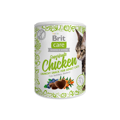 Obrázek BRIT CARE Cat Snack Superfruits Chicken 100g